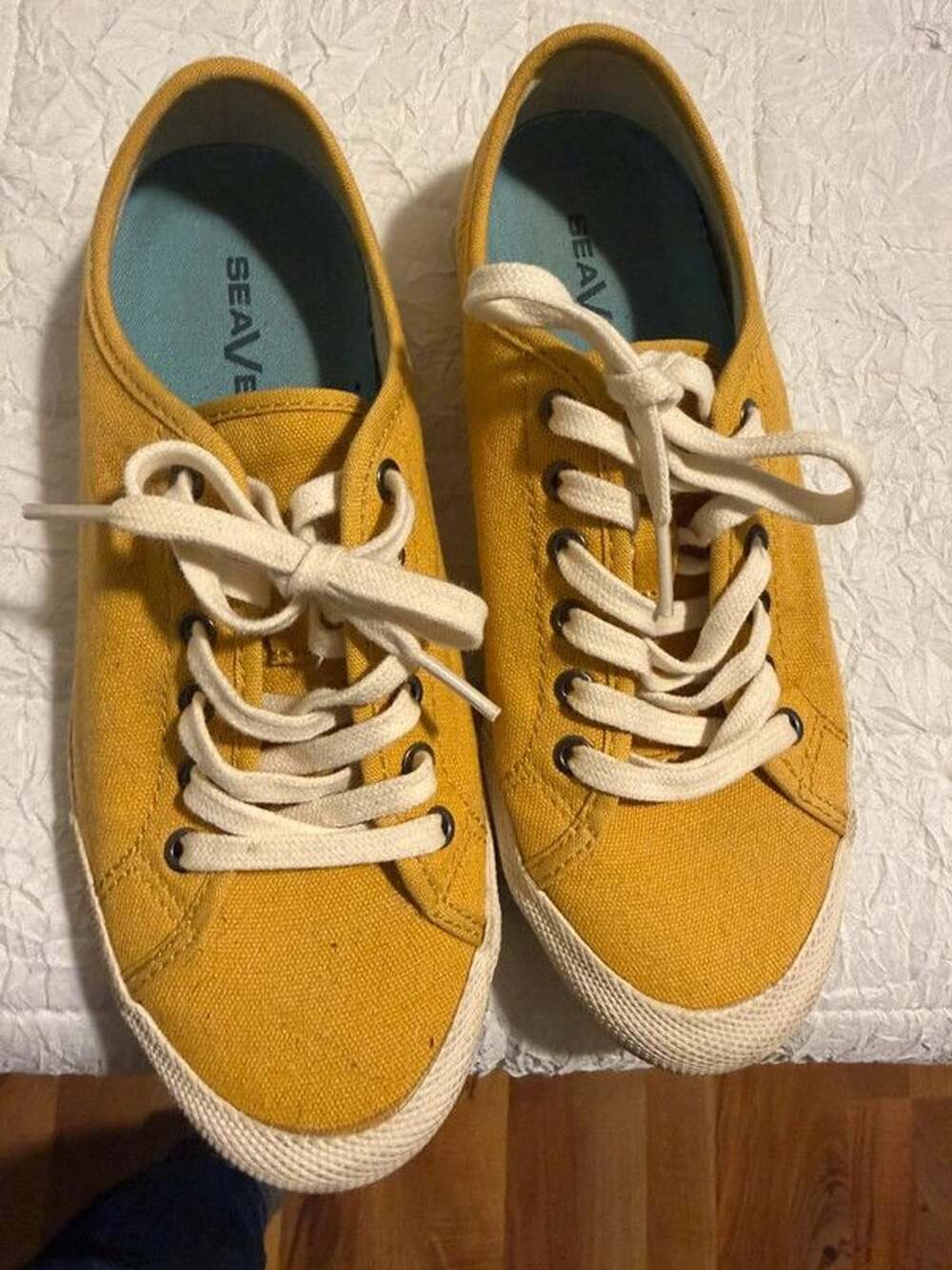 SeaVees Mustard‎ Yellow Canvas Sneakers – Women’s Size 6.5